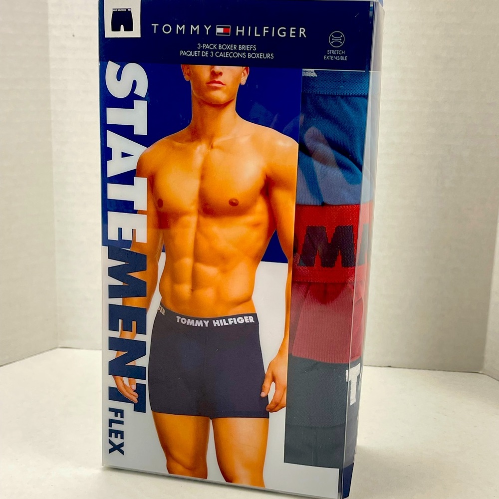 Tommy Hilfiger 3-Pack Boxer Briefs with Contour Pouch in XL